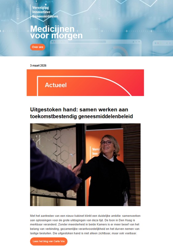 Screenshot nieuwsbrief VIG 2
