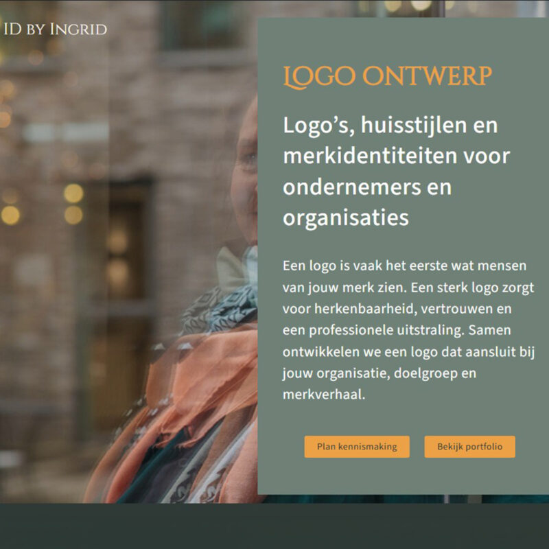 Website ID by Ingrid logo pagina van de website